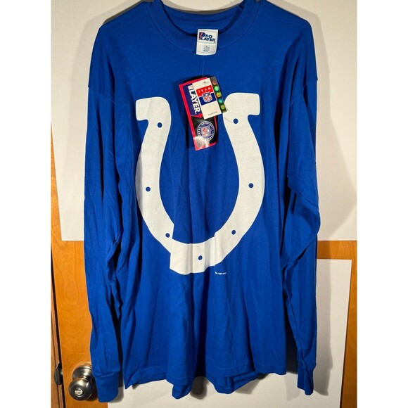 Vintage NWT Pro Player NFL Football Indianapolis Colts Long Sleeve Shirt XL USA - Picture 1 of 10